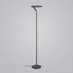 Helestra Elara LED-gulvlampe down kan dæmpes sort
