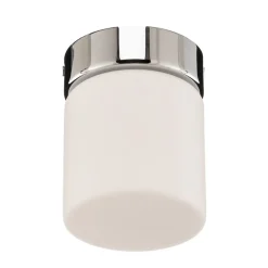 Helestra Keto LED-loftlampe, cylinder, krom
