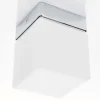 Helestra Keto LED-loftlampe, terning, krom
