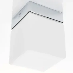 Helestra Keto LED-loftlampe, terning, krom
