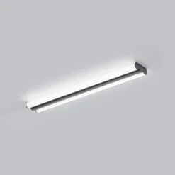 Helestra LED-spejllampe LOOM, længde 60 cm, sort, IP44