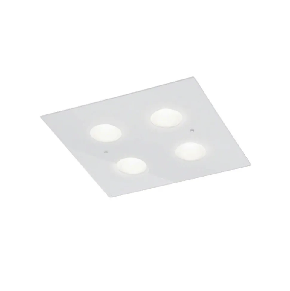 Helestra Nomi LED-loftlampe 38x38cm dim hvid