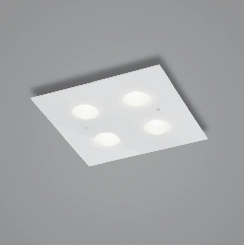 Helestra Nomi LED-loftlampe 38x38cm dim hvid