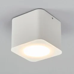 Helestra Oso LED-loftspot, kantet, hvid mat