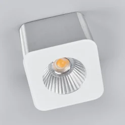 Helestra Oso LED-loftspot, kantet, mat alu