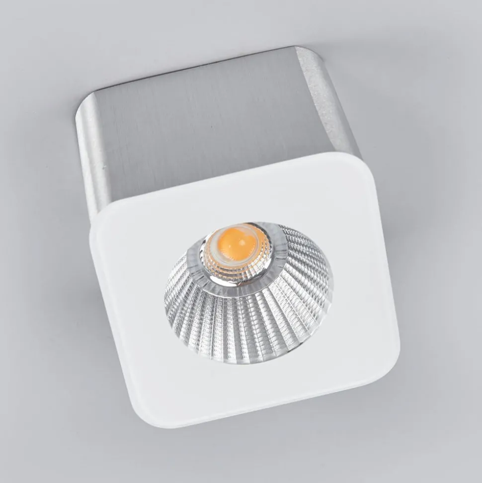 Helestra Oso LED-loftspot, kantet, mat alu