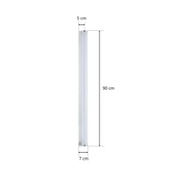 Helestra Ponto LED-væglampe, IP44 90 cm