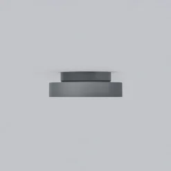 Helestra Say LED udendørs loftlampe grafit Ø18,5cm