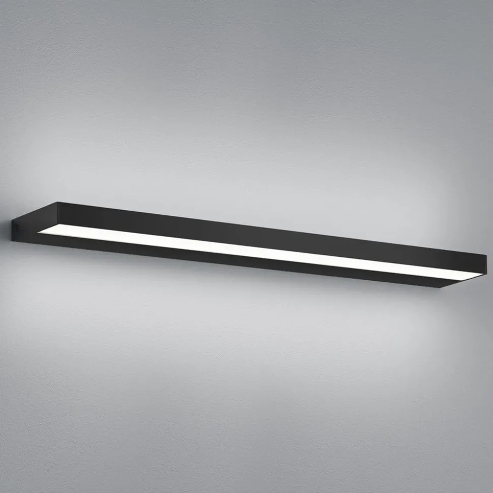 Helestra Slate LED-væglampe, mat sort 60 cm
