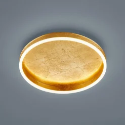 Helestra Sona LED-loftlampe dæmpbar, Ø 40 cm guld