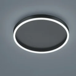 Helestra Sona LED-loftlampe, sort, Ø 40 cm