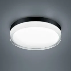 Helestra Tana LED-loftslampe, sort, Ø 28 cm