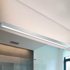 Helestra Theia LED-spejllampe, forkromet, 120cm