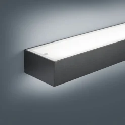 Helestra Theia LED-væglampe, mat sort 90 cm