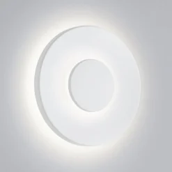 Helestra udendørs LED-væglampe BUD, dæmpbar, hvid, IP65