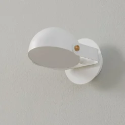Hemi LED-væglampe, drejelig skærm, hvid