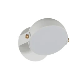 Hemi LED-væglampe, drejelig skærm, hvid