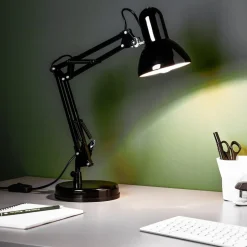 Henry skrivebordslampe, sort, højde 50 cm, justerbar