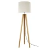 HerzBlut Anni gulvlampe, knasteg oliebeh./creme