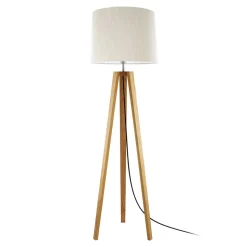 HerzBlut Anni gulvlampe, knasteg oliebeh./creme