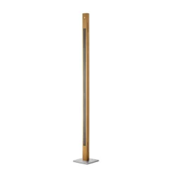 HerzBlut LED-gulvlampe Karl G, træ/granit, dæmpbar