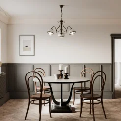 Hængelampe Antica i landlig stil, 3 lyskilder