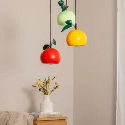Hængelampe Apple mix, farverig, metal, Ø 42 cm, 3 lyskilder, E27