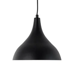 Hængelampe Berceste, sort/kobber, Ø 22 cm, jern