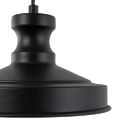 Hængelampe Berceste, sort, metal, Ø 22 cm, E27