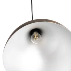Hængelampe Bitlislim, antikbrun, Ø 41 cm, metal, E27