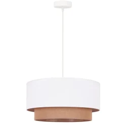 Hængelampe BohoØ 45 cm 1flg. hvid/jute
