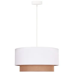 Hængelampe BohoØ 45 cm 1flg. hvid/jute