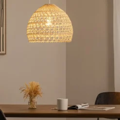 Hængelampe BOHO, Ø 43 cm, naturbrun, rattan, E27