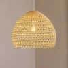 Hængelampe BOHO, Ø 60 cm, naturbrun, rattan, E27