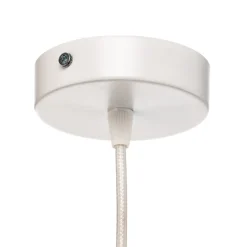 Hængelampe Boho, dobbelt skærm, beige