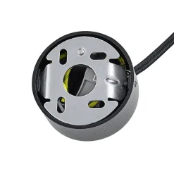 Hængelampe CAN, sort, højde 15 cm, Ø 6 cm, metal, GU10