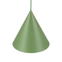 Hængelampe Cono, 1 lyskilde, Ø 25 cm, grøn, E27