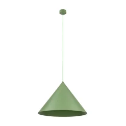 Hængelampe Cono, 1 lyskilde, Ø 50 cm, grøn, E27