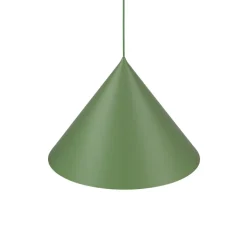 Hængelampe Cono, 1 lyskilde, Ø 50 cm, grøn, E27