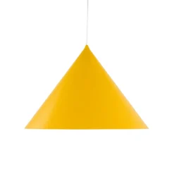 Hængelampe Cono, 1 lyskilde, Ø 50 cm, gul, E27