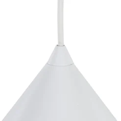 Hængelampe Cono, 1 lyskilde, Ø 50 cm, hvid, E27