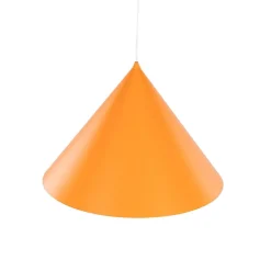 Hængelampe Cono, 1 lyskilde, Ø 50 cm, orange, E27