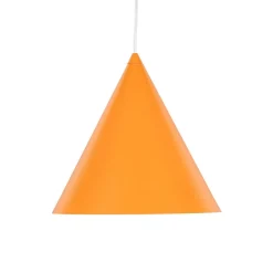 Hængelampe Cono, 1 lyskilde, Ø 25 cm, orange, E27
