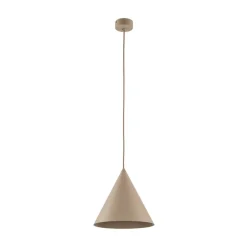 Hængelampe Cono, 1 lyskilde, Ø 25 cm, sand, E27