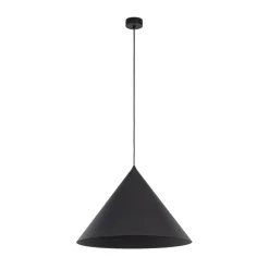 Hængelampe Cono, 1 lyskilde, Ø 50 cm, sort, E27