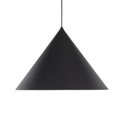 Hængelampe Cono, 1 lyskilde, Ø 50 cm, sort, E27