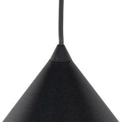 Hængelampe Cono, 1 lyskilde, Ø 50 cm, sort, E27