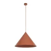 Hængelampe Cono, 1 lyskilde, Ø 50 cm, terracotta, E27