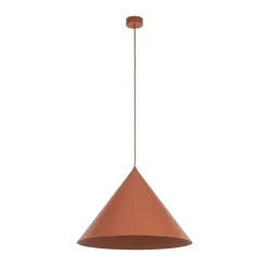 Hængelampe Cono, 1 lyskilde, Ø 50 cm, terracotta, E27