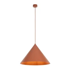 Hængelampe Cono, 1 lyskilde, Ø 50 cm, terracotta, E27